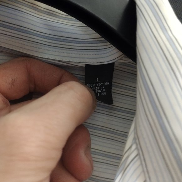 3 Casual Button Down Shirts  - Men Size L - Ralph Lauren, H&M, Alfani - Picture 11 of 12